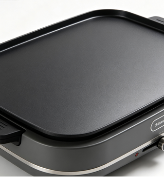 Kangarovo - 12 Inch Nonstick Electric Griddle, Ceramic Coating, PFOA Free, Graphite